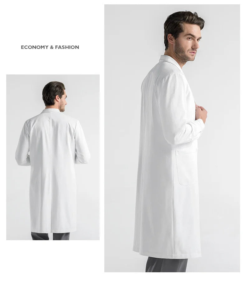 NurseMurse Premium Long-Sleeve Lab Coat (Male)