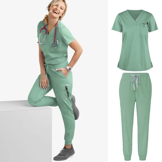 NurseMurse Light Green Scrub Set (Female)