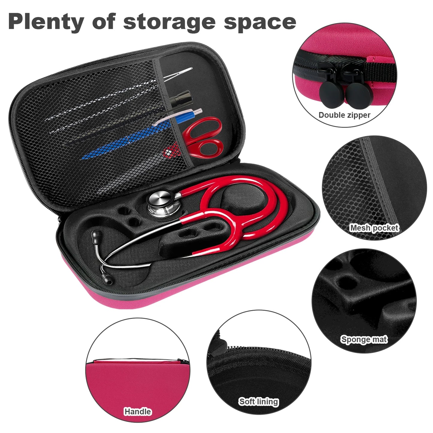 NureMurse Premium Shockproof Stethoscope Case