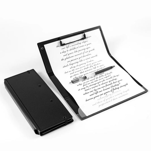 NurseMurse Folding Clipboard 9.48in Black Clipboard