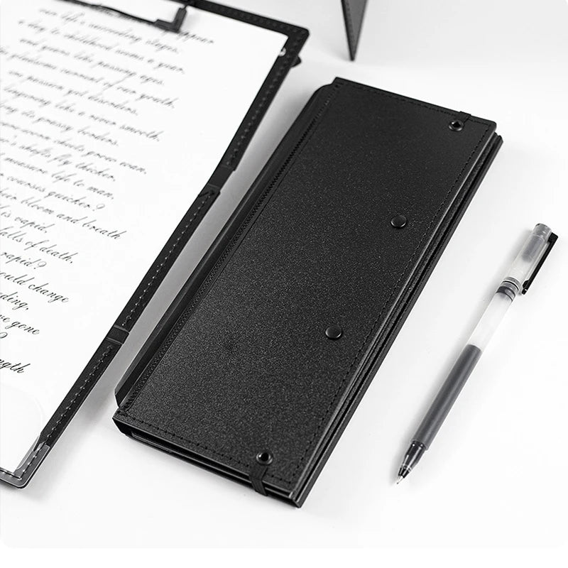 NurseMurse Folding Clipboard 9.48in Black Clipboard